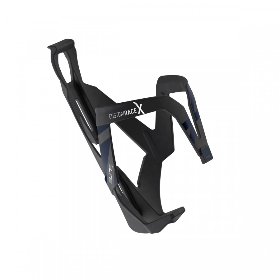 Elite košík CUSTOM RACE X čierny matný modrá grafika NEW25