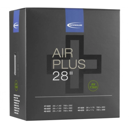 Schwalbe duša AIR PLUS AV17AP 700x37/45C AV(37/47-622/635) 40mm 270g