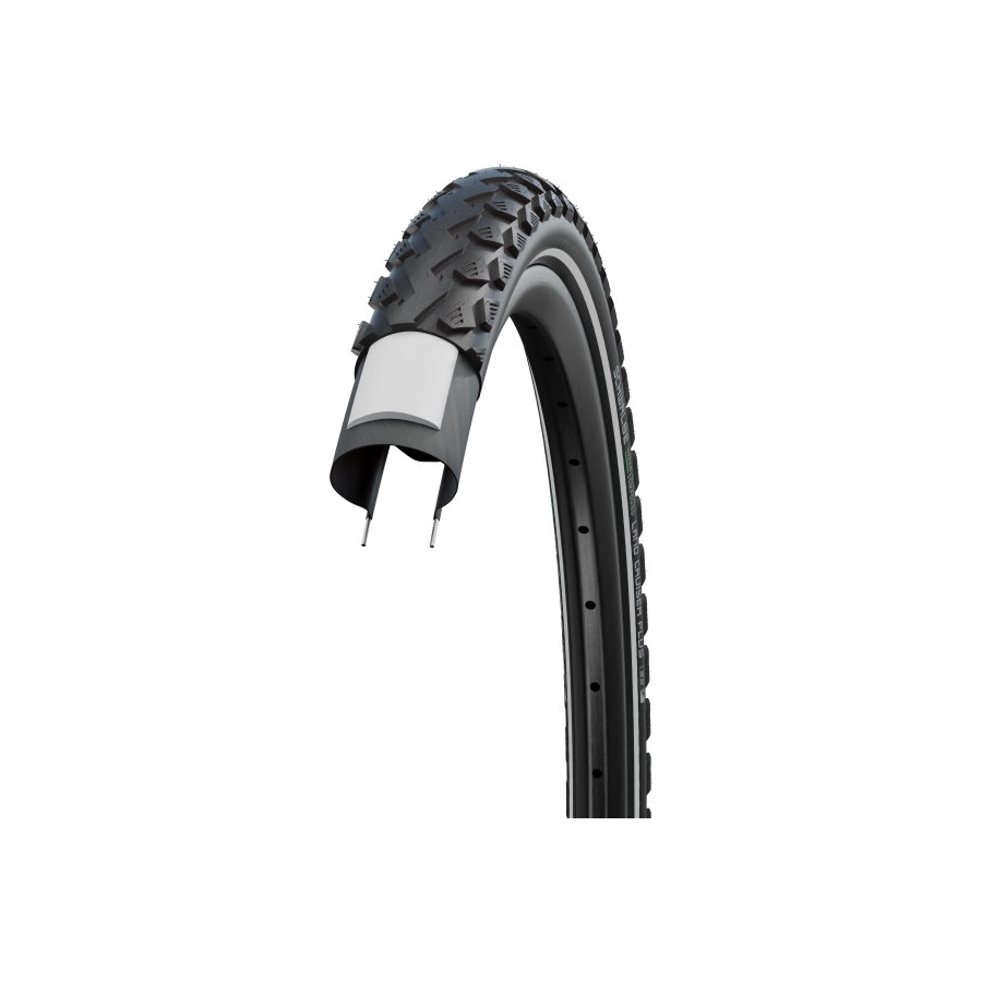 Schwalbe plášť LAND CRUISER PLUS (37-622) 28x1.40 700x35C Active 50EPI PunctureGuard 760g Reflex Green