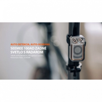 Magicshine svetlo SEEMEE 100AD RADAR zadné 7f USB čierne