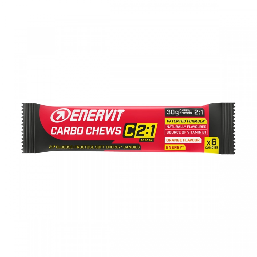 Enervit cukríky CARBO CHEWS C2:1 pomaranč 6ks