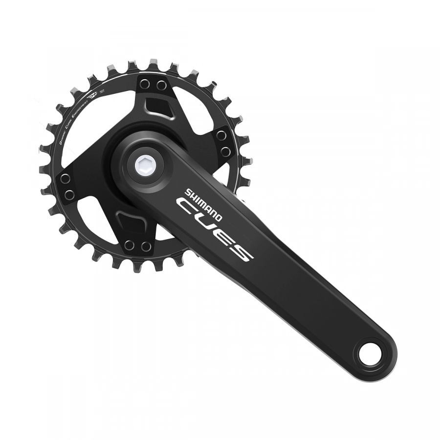 Shimano stred Cues FC-U4000 175mm 30z. 9/10/11-k. čierny na štvorhran bez ložísk