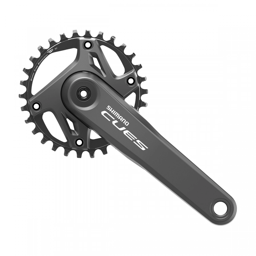 Shimano stred Cues FC-U6000 175mm 30z. 9/10/11-k. čierny dvojdielny bez ložísk