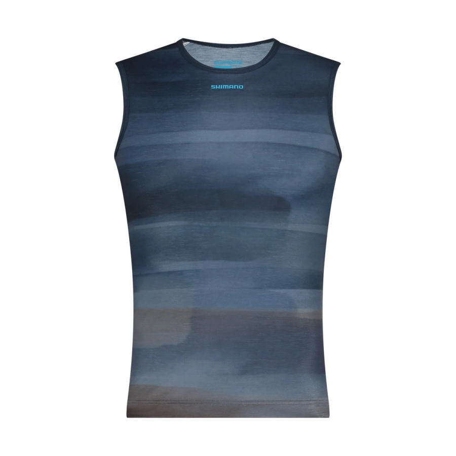 Shimano tričko VERTEX PRIMA SL BASE LAYER PRINTED aurora modré /Vel:XL