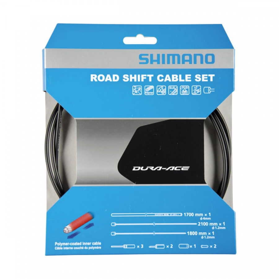 Shimano kabeláž radiaca cestná Polymér komplet čierna