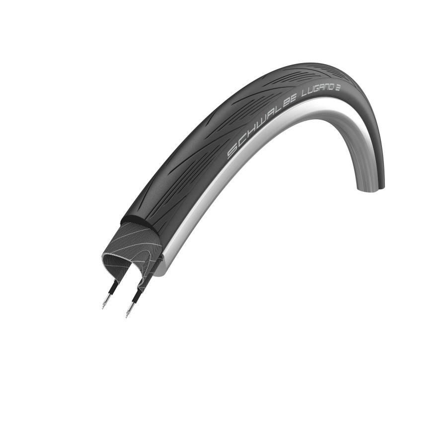 Schwalbe plášť LUGANO II ENDURANCE (25-622) 700x25C Active 50EPI 490g Čierny
